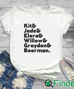 white T shirt Kit & Jade & Elora & Willow & Graydon & Boorman T Shirt