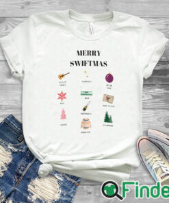 white T shirt Merry Swiftmas Shirt, Eras Tour Crewneck Sweatshirt Unisex Shirt