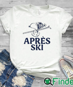 white T shirt Snoopy Après Ski Shirt
