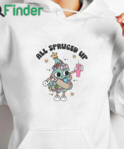 white hoodie All Spruced Up Unisex Tees