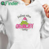 white hoodie Feeling Extra Grinchy Today Shirt