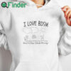 white hoodie I Love Bdsm Beautiful Days Splendid Mornings Shirt