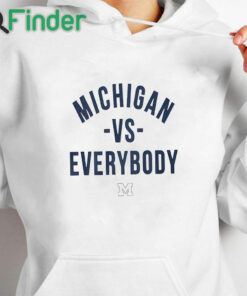 white hoodie Jordan Michigan Vs Everybody Shirt