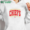 white hoodie Karma Is The Guy On The Chiefs Coming Straight Home To Me Shirt
