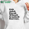 white hoodie Kit & Jade & Elora & Willow & Graydon & Boorman T Shirt