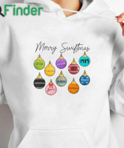 white hoodie Merry Swiftmas Shirt, Eras Tour Crewneck Sweatshirt Unisex T Shirt