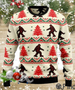 Amazing Bigfoot Ugly Christmas Sweater