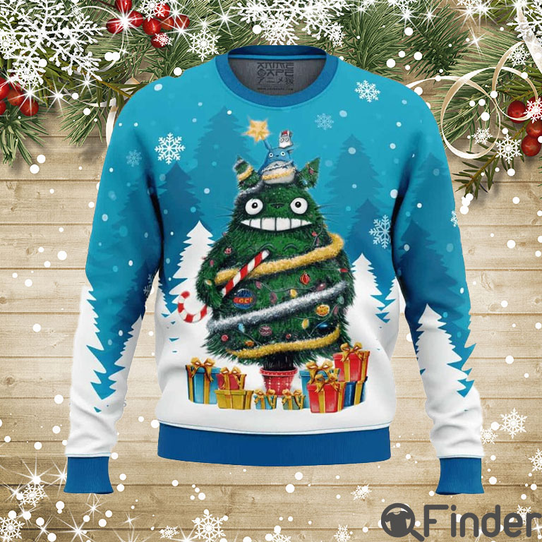 Christmas Totoro My Neighbor Totoro Ugly Christmas Sweater Christmas Totoro My Neighbor Totoro Ugly Christmas Sweater