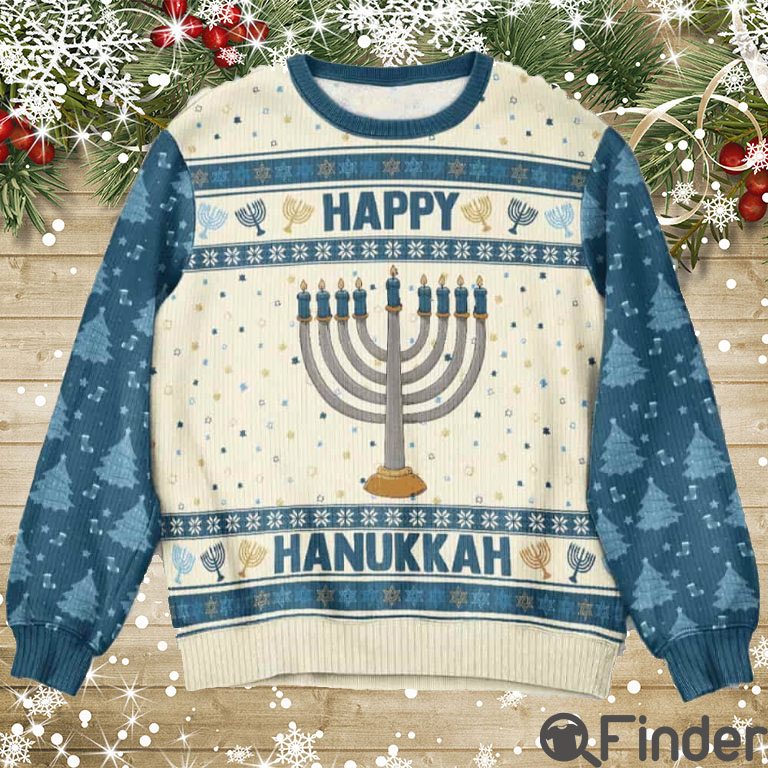 Happy Hannukah Christmas Ugly Sweater Happy Hannukah Christmas Ugly Sweater
