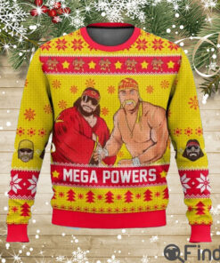 Hogan Macho Man Mega Powers Ugly Christmas Sweater