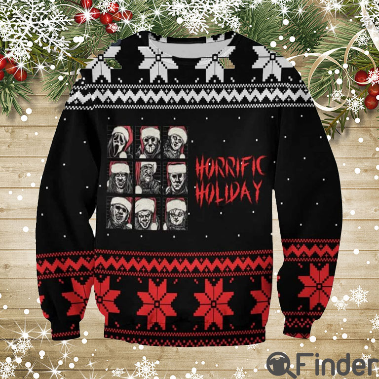 Horrific Holiday Christmas 3D Print Shirt Horrific Holiday Christmas 3D Print Shirt