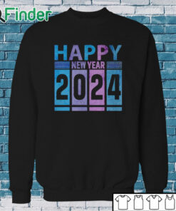 Sweatshirt Vintage Happy New Year 2024 fun shirt