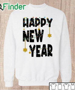 Unisex Sweatshirt HAPPY NEW YEAR Letter Print Sweatshirt