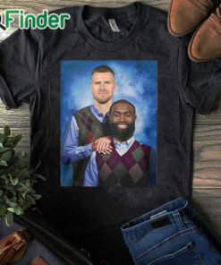 black T shirt Jaylen Brown Kristaps Porzingis Step Brothers Shirt