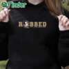 black hoodie Florida State University Robbed FSU Shirt