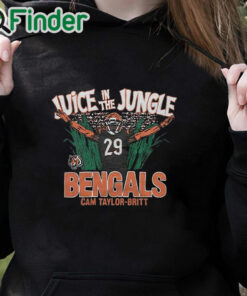 black hoodie Juice In The Jungle Bengals Cam Taylor Britt Shirt