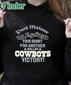 black hoodie Post Malone loves the Dallas Cowboys Unisex T shirt
