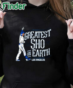 black hoodie Shohei Ohtani Dodgers Shirt