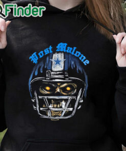 black hoodie Vintage Post Malone Dallas Cowboys Shirt Post Malone Dallas Cowboys Skeleton T Shirt
