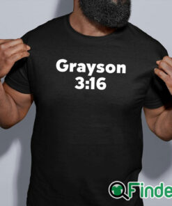 black shirt Grayson 3 16 I Just Broke Your Hand Shirt