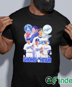 black shirt LA Dodgers Shohei Ohtani Shirt