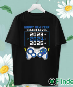 unisex T shirt Happy New Year 2024 And Gamepad Print Unisex Shirt