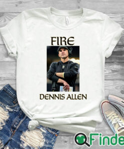 white T shirt Fire Dennis Allen Shirt