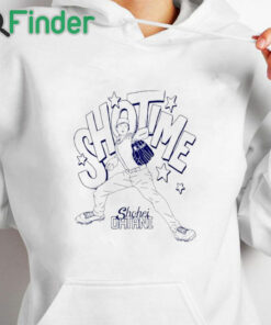 white hoodie Shohei Ohtani LA Dodgers Shotime shirt
