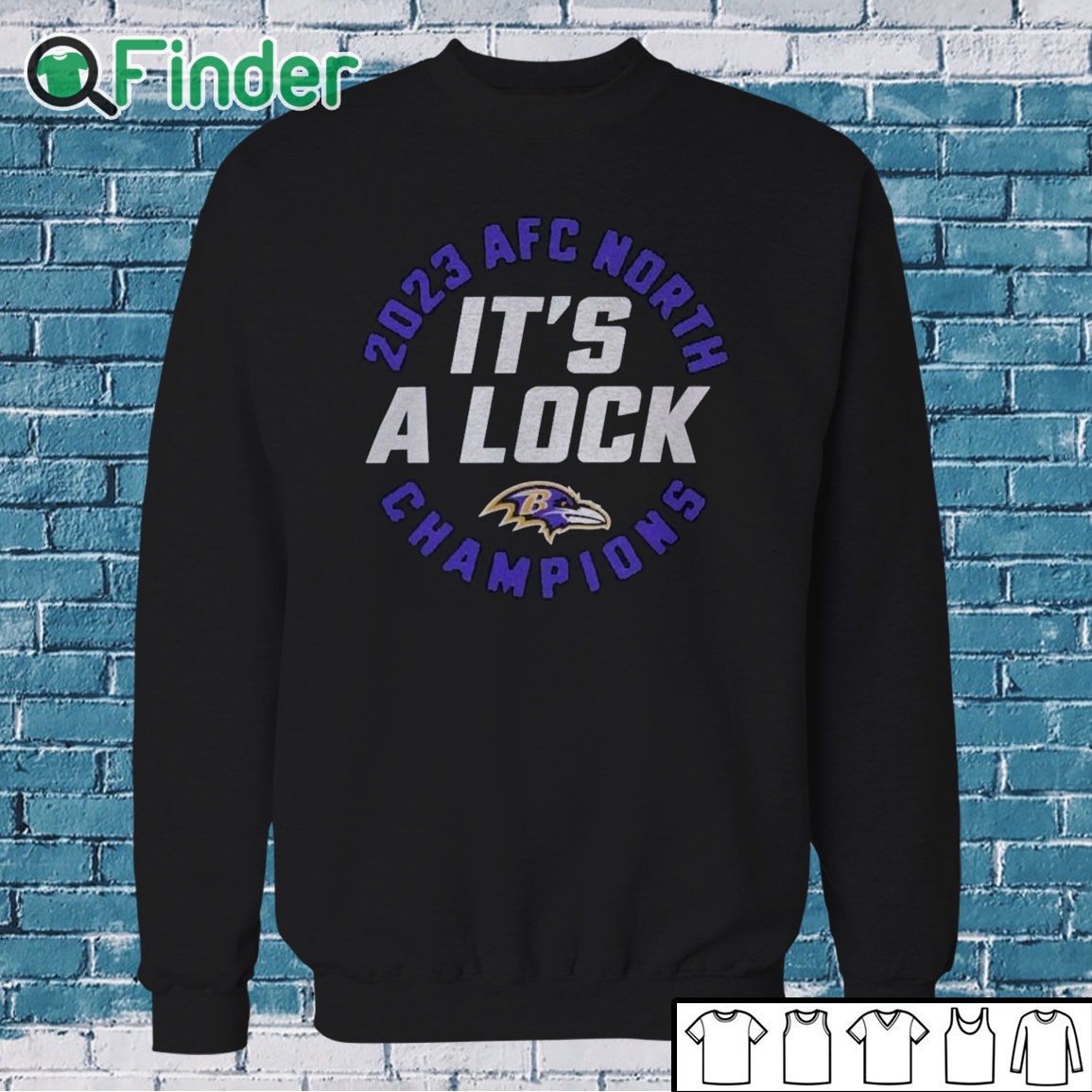 Sweatshirt 2023 AFC North Champions It's A Lock Ravens Shirt Sweatshirt 2023 AFC North Champions It's A Lock Ravens Shirt