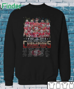 Sweatshirt 49ers 2024 National Football Conference Champions Signature Shirt