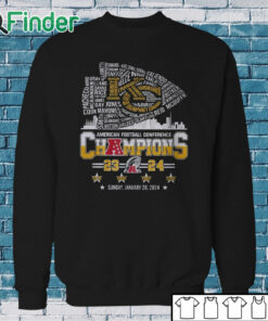Sweatshirt KC Chiefs American Football Conference CHAMPIONS 2024 Shirt