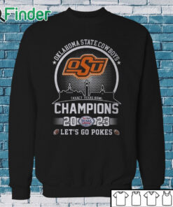 Sweatshirt OSU Cowboy Football Taxact Texas Bowl Champions 2023 Let's Go Pokes Shirt