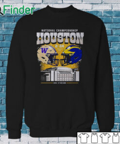 Sweatshirt Washington Huskies vs Michigan Wolverines CFP National Championship Houston 2024 shirt