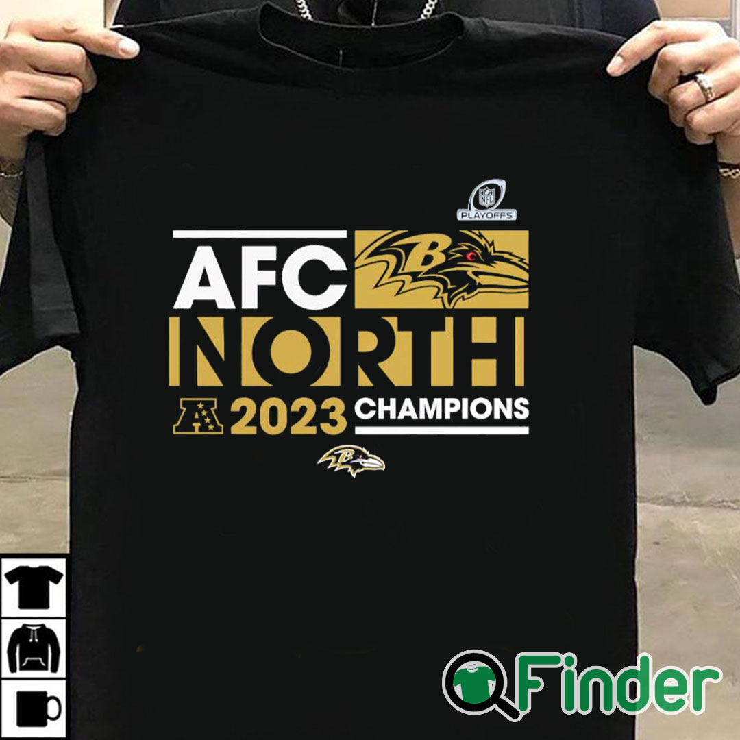 T shirt black AFC North Division Baltimore Ravens 2023 Champions shirt T shirt black AFC North Division Baltimore Ravens 2023 Champions shirt