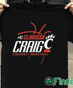 T shirt black Clarissa Craig Uc Down The Paint Shirt