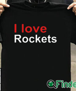 T shirt black Elon I Love Rockets Shirt