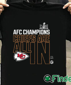 T shirt black Kansas City Chiefs Afc Championship 2024 All In T Shirt