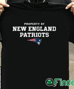 T shirt black Property of New England Patriots Hoodie