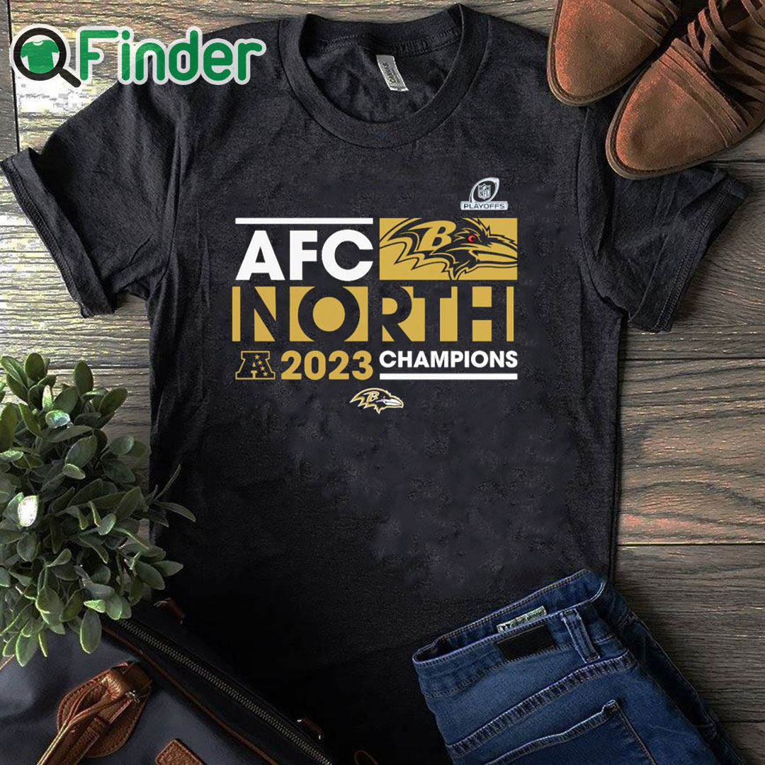 black T shirt AFC North Division Baltimore Ravens 2023 Champions shirt black T shirt AFC North Division Baltimore Ravens 2023 Champions shirt