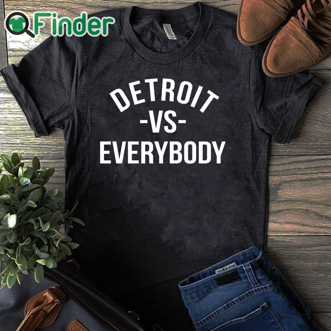 black T shirt Detroit VS Everybody Shirt black T shirt Detroit VS Everybody Shirt