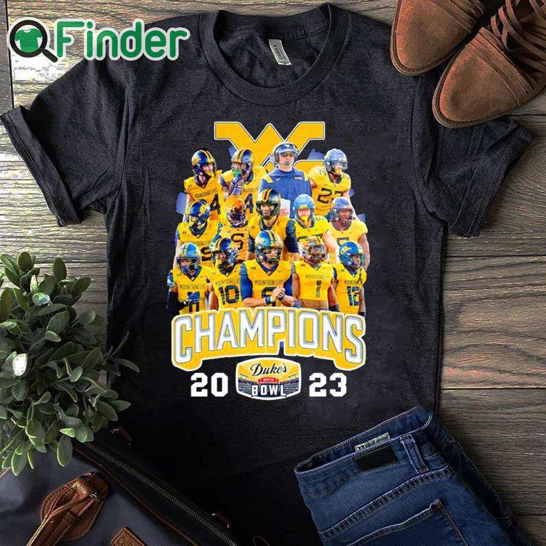 black T shirt Duke's Mayo Bowl Champions West Virginia Mountaineers 2023 shirt black T shirt Duke's Mayo Bowl Champions West Virginia Mountaineers 2023 shirt