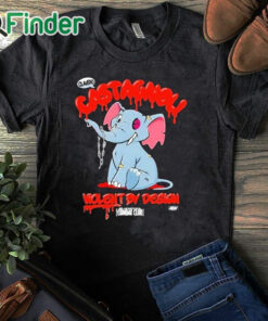 black T shirt Elephant Claudio Castagnoli Bcc Violent By Design Shirt