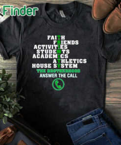 black T shirt Faith Friends Activities Students Academics Athletics House System Trinity 2024 Shirt