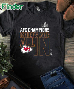 black T shirt Kansas City Chiefs Afc Championship 2024 All In T Shirt