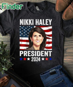 black T shirt Nikki Haley for President Nikki Haley 2024 Shirt