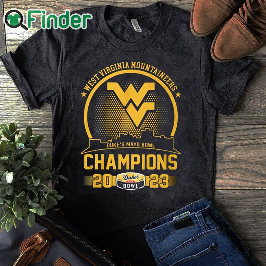 black T shirt West Virginia Mountaineers Duke's Mayo Bowl Champions 2023 Shirt black T shirt West Virginia Mountaineers Duke's Mayo Bowl Champions 2023 Shirt