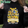 black hoodie 2023 Duke's Mayo Bowl Champions West Virginia Mountaineers Team Shirt