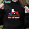 black hoodie Attorney General Ken Paxton Come And Take It Razor Wire Texas Shirt