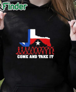 black hoodie Attorney General Ken Paxton Come And Take It Razor Wire Texas Shirt