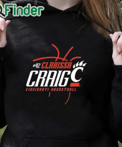 black hoodie Clarissa Craig Uc Down The Paint Shirt